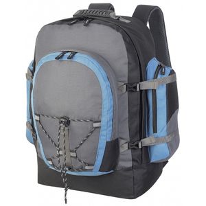 Backpackers rugzak voor volwassenen - grijs/blauw - 40 liter