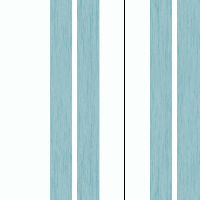 Turquoise tinten strepen behang gang