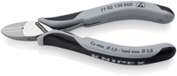 Knipex Elektronica-Zijsnijtangen ESD | 130 mm Lengte | Doorgestoken Scharnier | Meer-Componentengrepen - 77 02 130 ESD