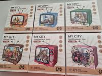 Modelbouw My City Complete Set van 6 sets Houten Puzzel Creatief & Educatief