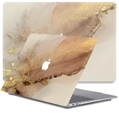 Lunso MacBook Air 13 inch (2010-2017) cover hoes - case - Sweet Caramel