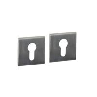 Intersteel Cilinderrozetten verdekt 53x53x6mm RVS Intersteel Cilinderrozetten verdekt 53x53x6mm RVS