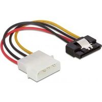 Delock 60120 Kabel Voeding SATA HDD > Molex 4-pins mannetje met metalen clip - recht