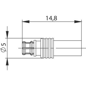 Telegärtner 100025162 100025162 SMP-connector Koppeling, recht 50 Ω 1 stuk(s)
