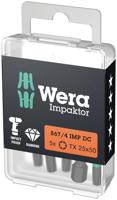 Wera 867/4 IMP DC TORX® DIY Impaktor Bits, TX 30 x 50 mm, 5-delig - 05057666001