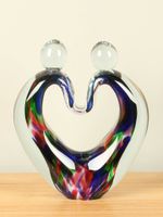 Glasobject Lovers gekleurd, 27 cm