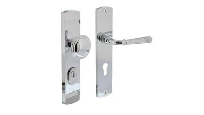 Intersteel voordeurbeslag Helena PC72mm met kerntrekbeveiliging - chroom
