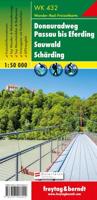 Fietskaart - Wandelkaart 432 Donauradweg - Passau - Eferding - Sauwald | Freytag & Berndt Fietskaart - Wandelkaart 432 Donauradweg - Passau - Eferding - Sauwald | Freytag & Berndt