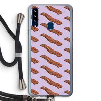 Bacon to my eggs #2: Samsung Galaxy A20s Transparant Hoesje met koord