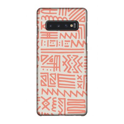 Marrakech Pink: Samsung Galaxy S10 4G Volledig Geprint Hoesje