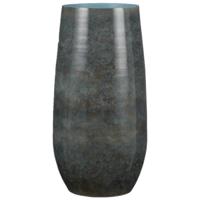 Mica Decorations - Bloemenvaas - Terracotta - blauw shadow - D26 en H50 cm