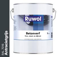 Ruwol Betonverf Antracietgrijs (RAL 7016) 5 liter