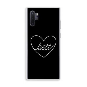 Best heart black: Samsung Galaxy Note 10 Plus Transparant Hoesje