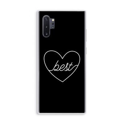Best heart black: Samsung Galaxy Note 10 Plus Transparant Hoesje
