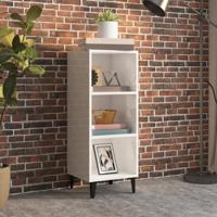Dressoir 34,5x32,5x90 cm bewerkt hout hoogglans wit Dressoir 34,5x32,5x90 cm bewerkt hout hoogglans wit