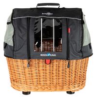 KLICKfix Honden-fietsmand Doggy Basket Plus Fix, bruin - thumbnail