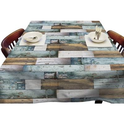 Tafelzeil - steigerhout planken - blauw - 1,4 x 2,5 m - binnen/ buiten
