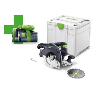 Festool HKC 55 EB-Basic-5,0 Accu Pendelkapzaag 18V 5.0Ah in Systainer - 577034