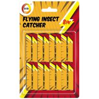 DID Insecten/vliegen vang plakstrips - 8x stuks - kleefstrips