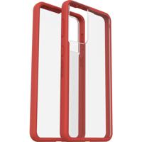 Otterbox React Backcover Samsung Galaxy S21+ 5G Rood, Transparant Inductieve lading