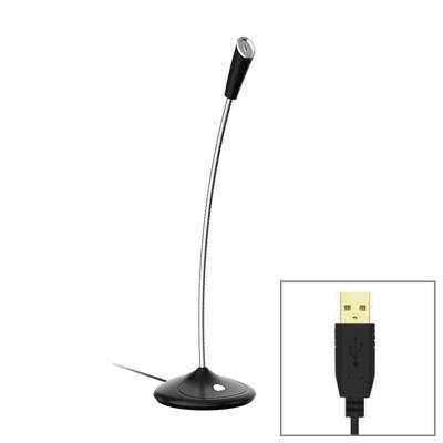 BK Desktop zwanenhals verstelbare USB bedraad Audio microfooningang ingebouwde geluidskaart compatibel met PC / Mac voor de Live uitzending van Toon