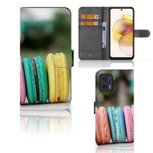 Motorola Moto G73 Book Cover Macarons