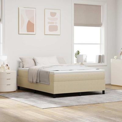 Boxspring bed Grijs groen 160 x 200 cm Katoenen stof