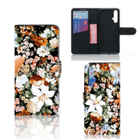 Hoesje voor Honor 20 Dark Flowers