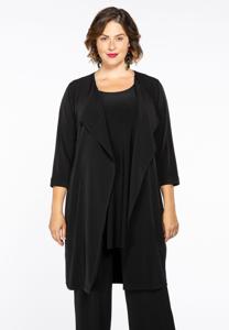 Yoek Vest driekwart mouwen | Zwart | Maat 58/60