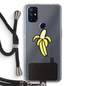 Banana: OnePlus Nord N10 5G Transparant Hoesje met koord