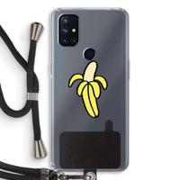 Banana: OnePlus Nord N10 5G Transparant Hoesje met koord - thumbnail