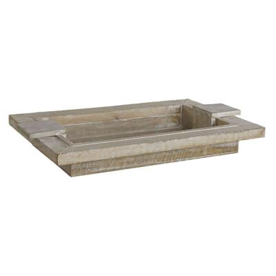 Snackdienblad Home ESPRIT Wit Modern Decapé 48 X 30,5 X 7,5 cm