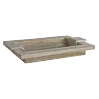 Snackdienblad Home ESPRIT Wit Modern Decapé 48 X 30,5 X 7,5 cm