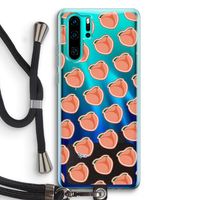 Just peachy: Huawei P30 Pro Transparant Hoesje met koord