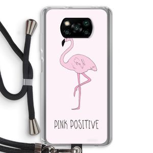 Pink positive: Xiaomi Poco X3 NFC Transparant Hoesje met koord