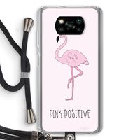 Pink positive: Xiaomi Poco X3 NFC Transparant Hoesje met koord