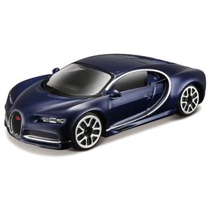 Modelauto Bugatti Chiron 1:43 donkerblauw