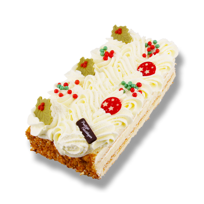 Slagroomschnitt "kerst"