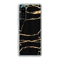 Gouden marmer: Sony Xperia 5 III Transparant Hoesje