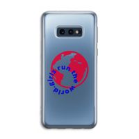 Run The World: Samsung Galaxy S10e Transparant Hoesje