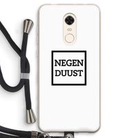 Negenduust vierkant: Xiaomi Redmi 5 Transparant Hoesje met koord