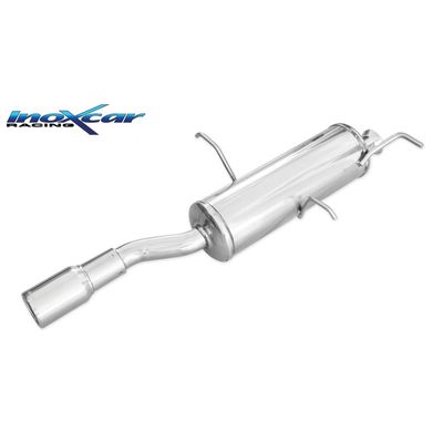 InoxCar uitlaat passend voor Peugeot 306 2.0 16v Cabrio 133pk 1997- 1x80mm IXPE3060980
