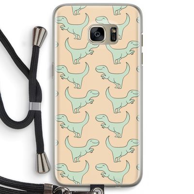 Dinos: Samsung Galaxy S7 Edge Transparant Hoesje met koord