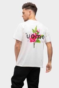 24 Uomo Flora T-shirt Off-White - Maat XS - Kleur: Wit | Soccerfanshop