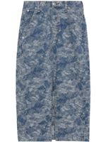 rag & bone jupe mi-longue Sid en jacquard - Bleu