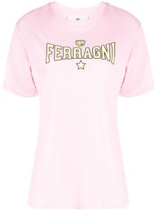 Chiara Ferragni t-shirt en coton à logo - Rose