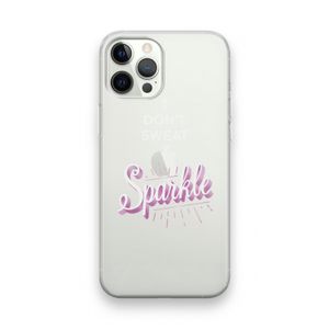 Sparkle quote: iPhone 12 Pro Transparant Hoesje