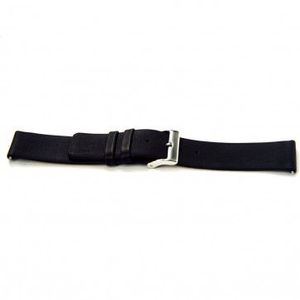 Horlogeband Universeel I105 Leder Zwart 24mm
