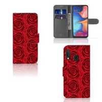 Samsung Galaxy A20e Hoesje Red Roses - thumbnail