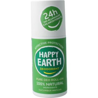 Happy Earth Pure deodorant roll-on cucumber matcha